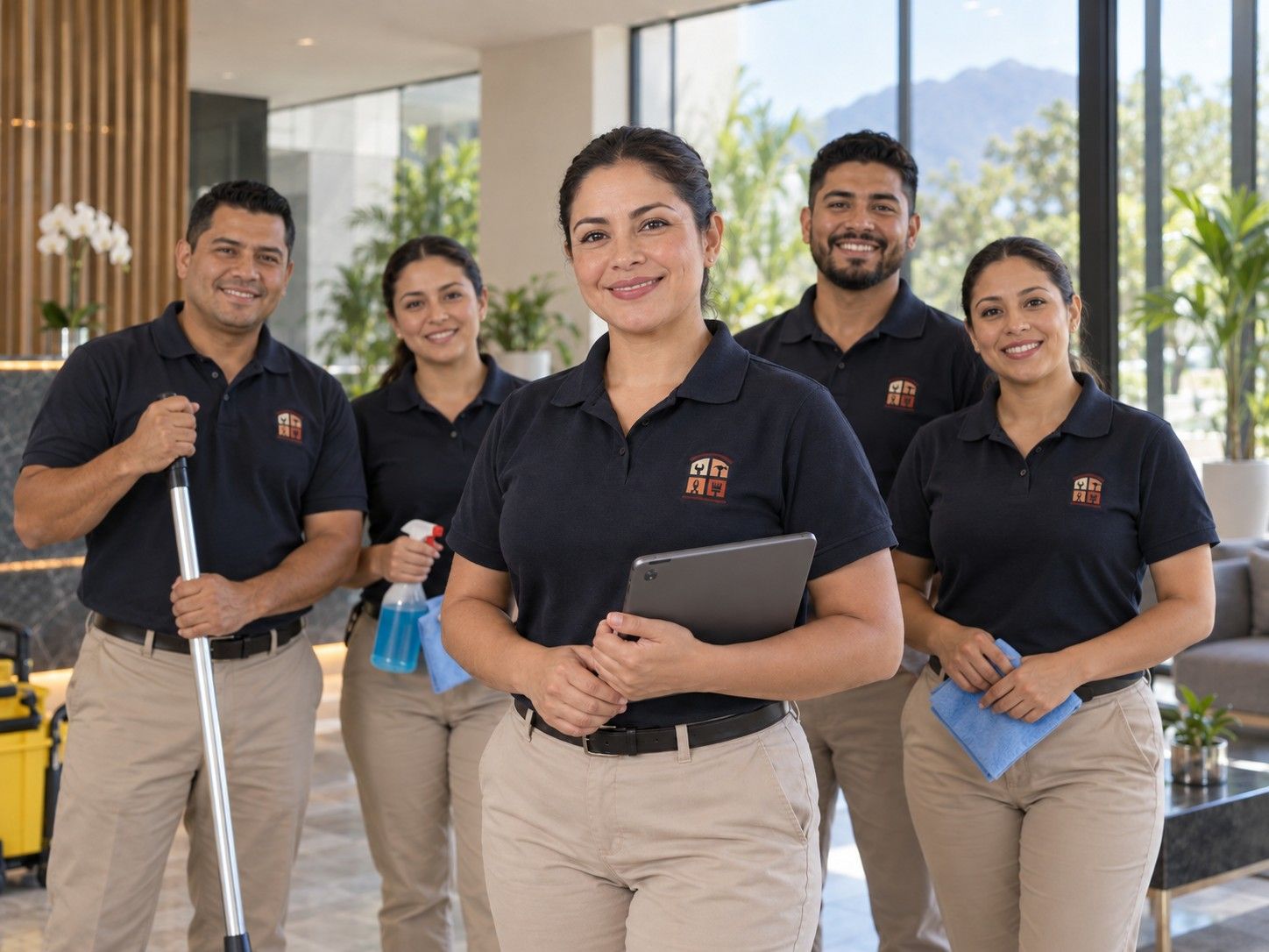 Personal de Multiservicios de Morelos atendiendo un corporativo en Cuernavaca